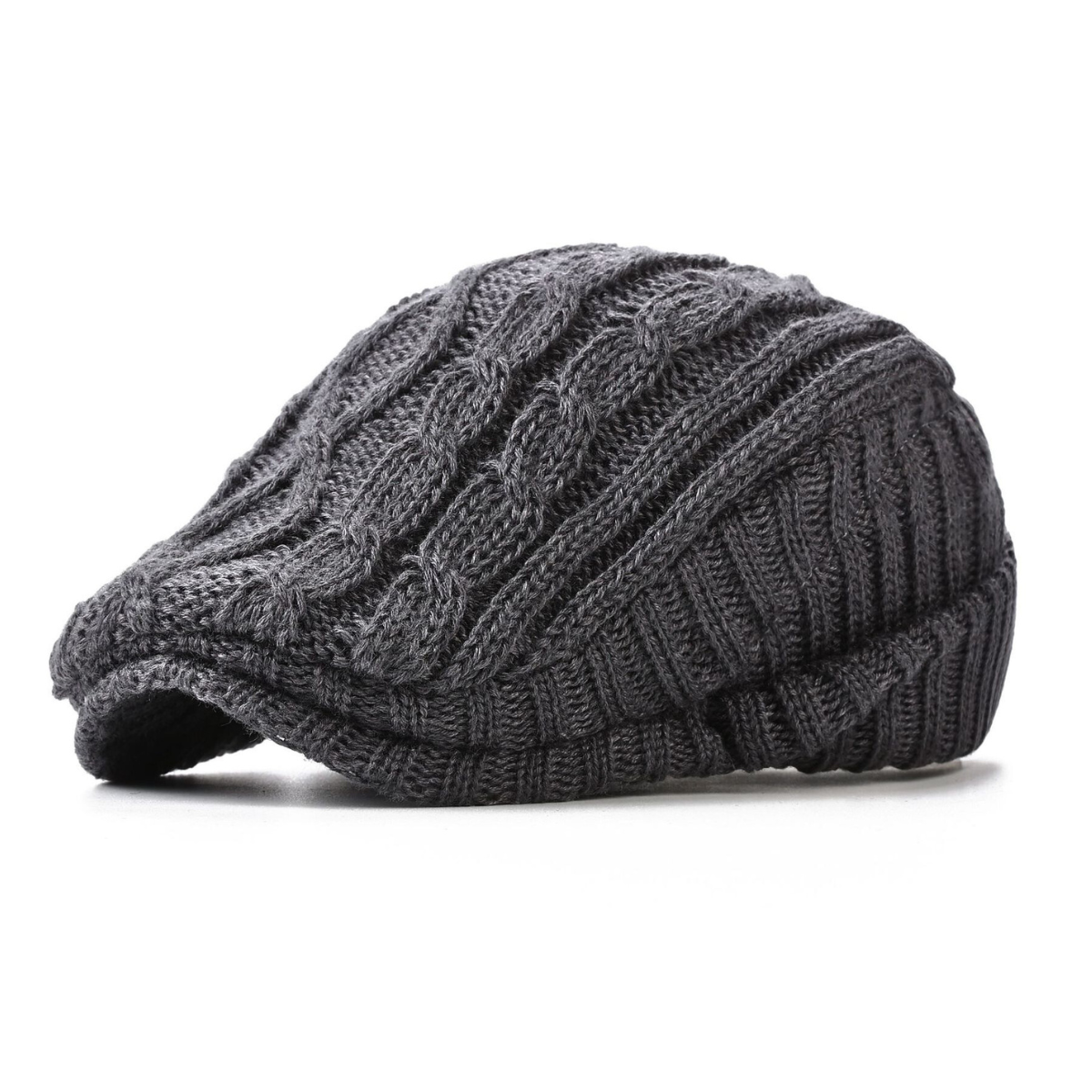 Haven Gebreide Flat Cap – Tijdloze Warmte in Klassiek Design