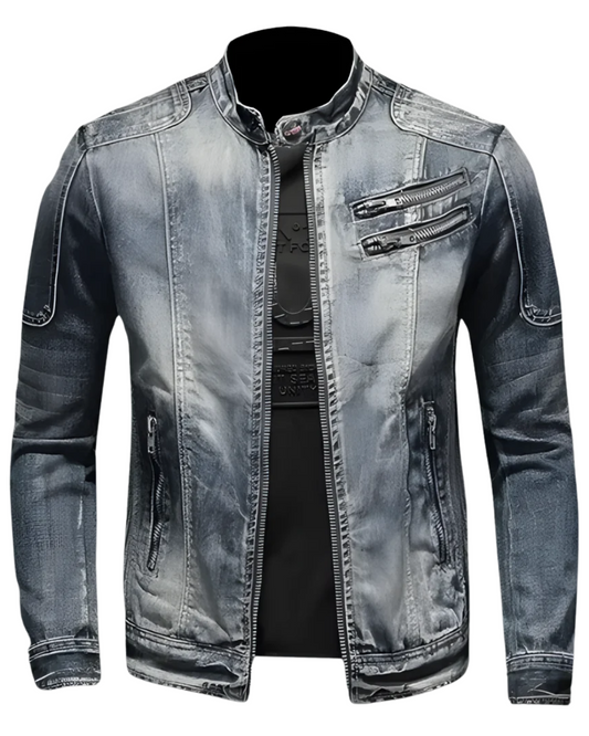 Denim Bikerjack | Val op met karakter