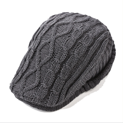 Haven Gebreide Flat Cap – Tijdloze Warmte in Klassiek Design