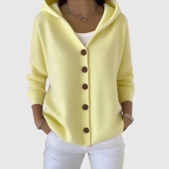 Zachte Roze Hoodie-Cardigan | Warmte en stijl in één