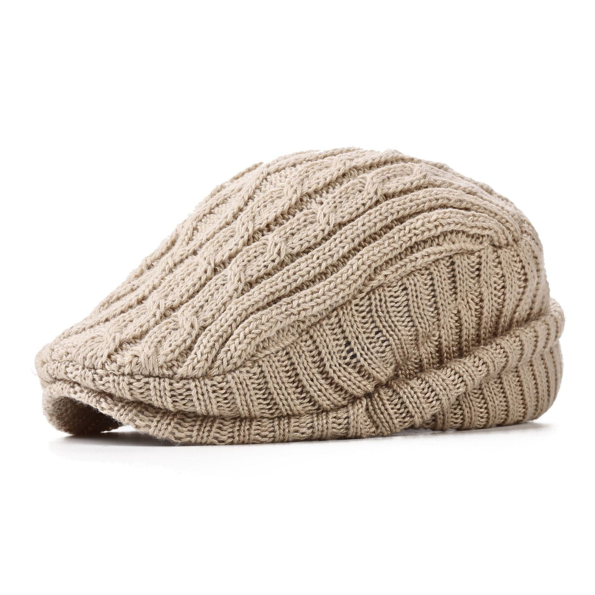 Haven Gebreide Flat Cap – Tijdloze Warmte in Klassiek Design