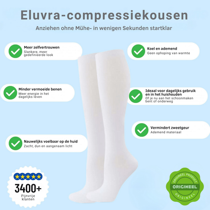 Eluvra Classic Compressiekousen – Ondersteuning voor Elke Dag