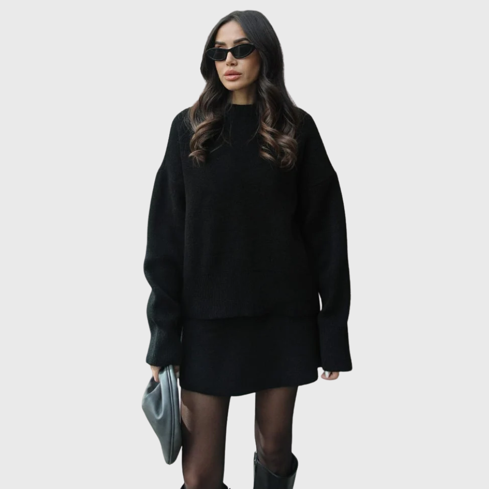 Dieprood Knit Set | Elegantie in eenvoud