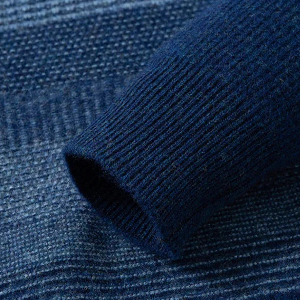 Highland Gestreepte Herentrui – Zachte Wolmix en Tijdloze Look