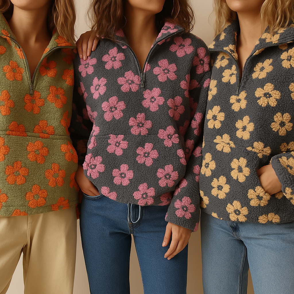 Daisy | Fleece-trui Bloom