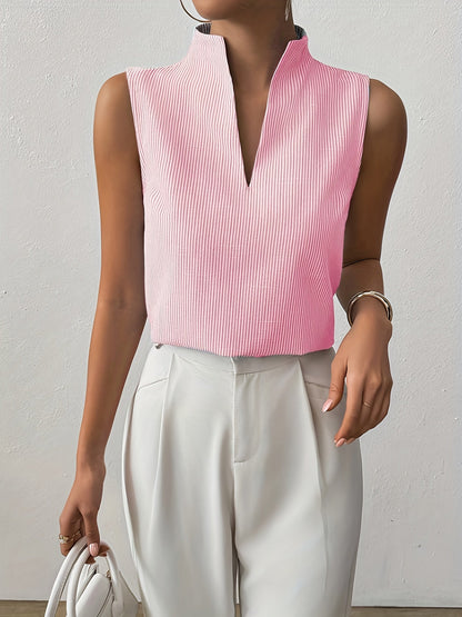 Gestreepte Mouwloze Top | Minimalistisch met Klasse