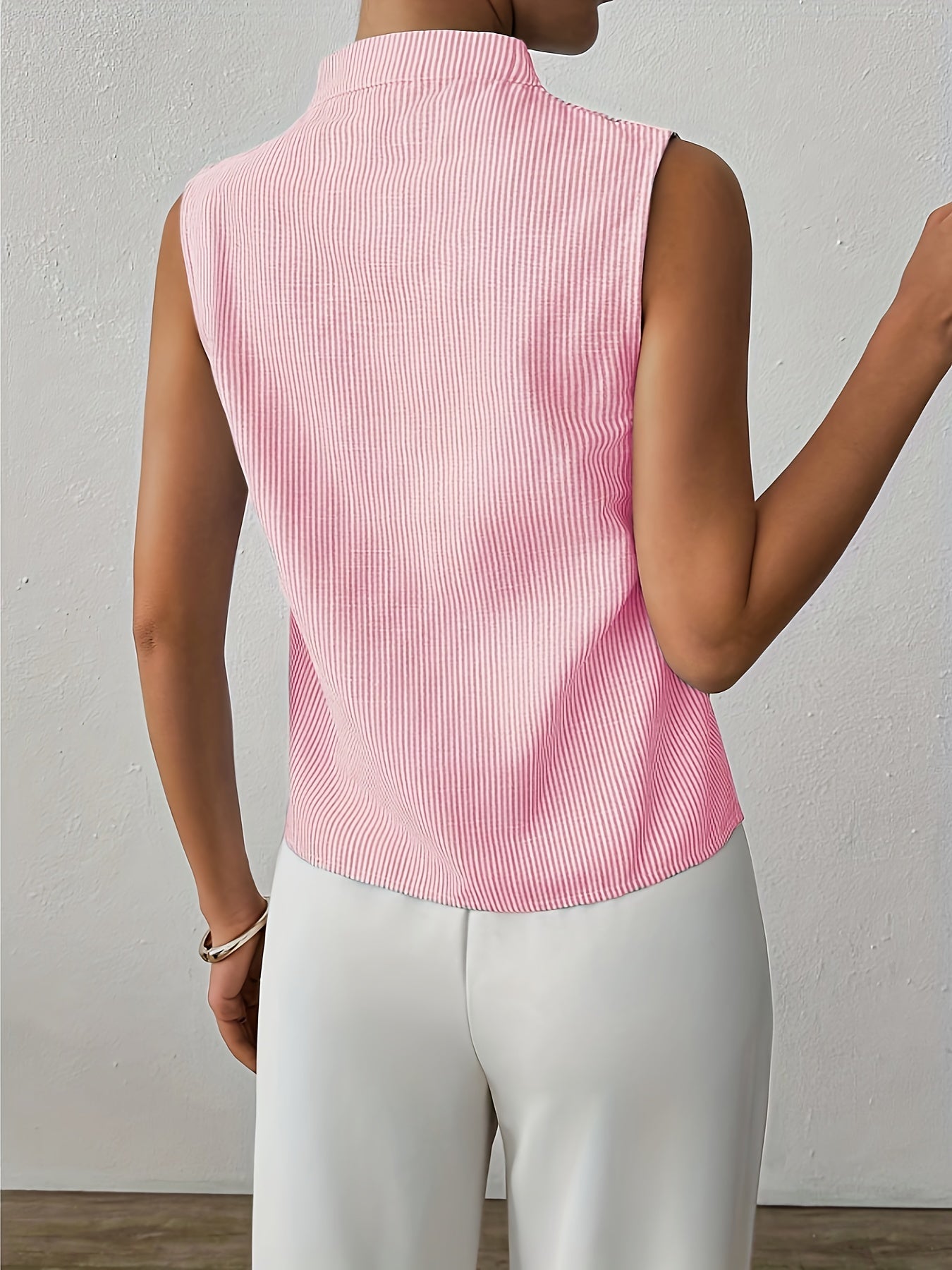 Gestreepte Mouwloze Top | Minimalistisch met Klasse